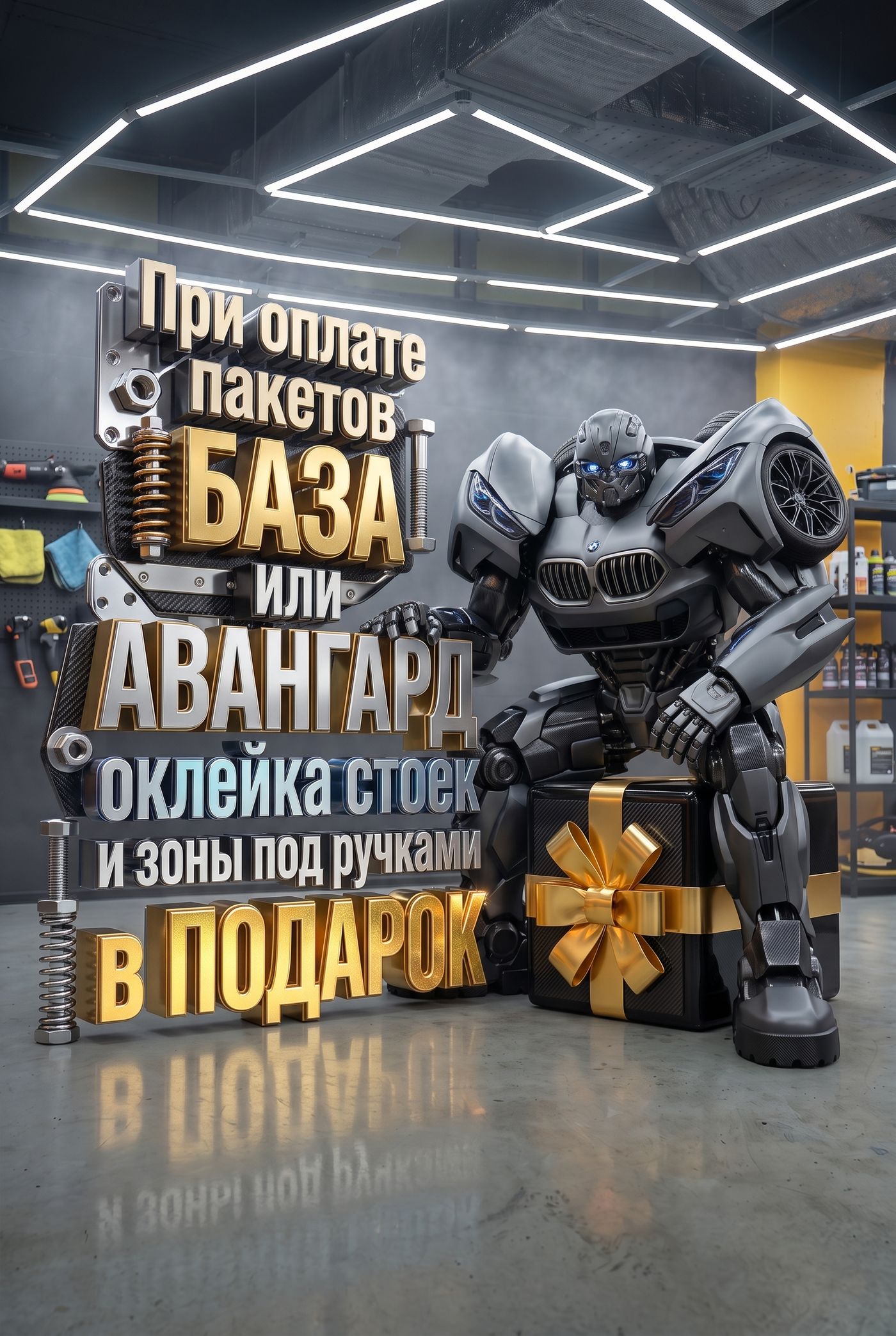 Подарок при оплате пакетов База или Авангард